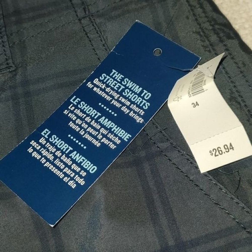 Old Navy Swim 2 Street Dual Use Blue Sz. 34 Shorts & Swim Trunks - Picture 6 of 10